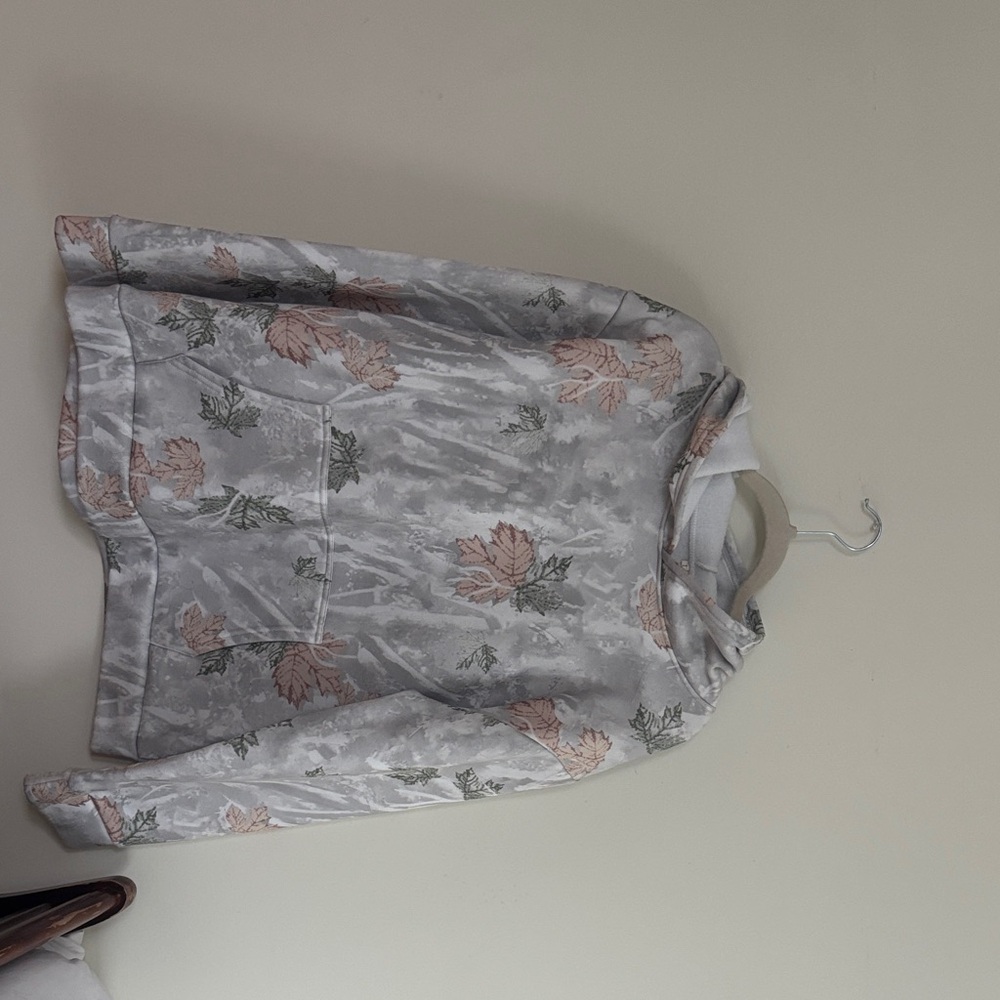 Floral Gray Hoodie